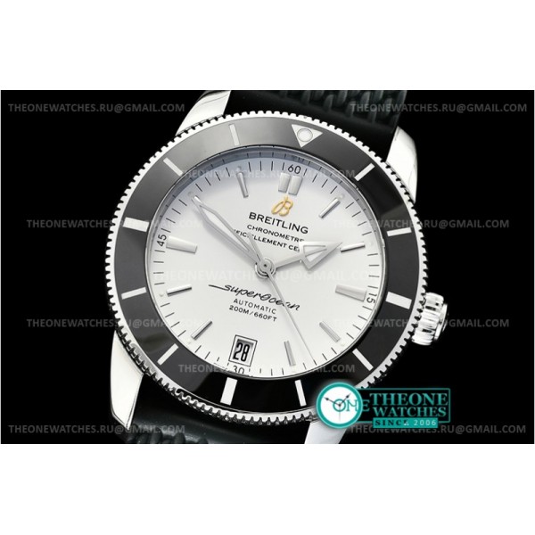 Breitling - Superocean Heritage II 42mm Blk SS/RU Wht GF V2 A2824