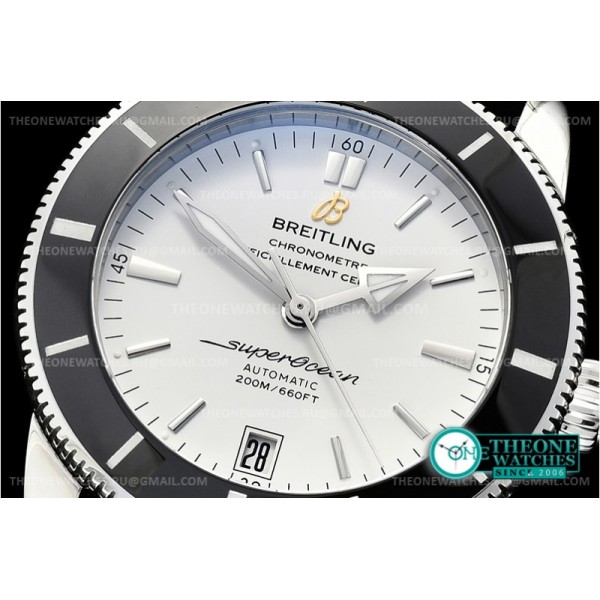 Breitling - Superocean Heritage II 42mm Blk SS/RU Wht GF V2 A2824