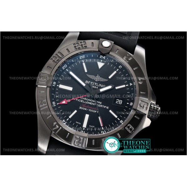 Breitling - Avenger II GMT BlackSteel DLC/TI/NY Black GF V2 A2836