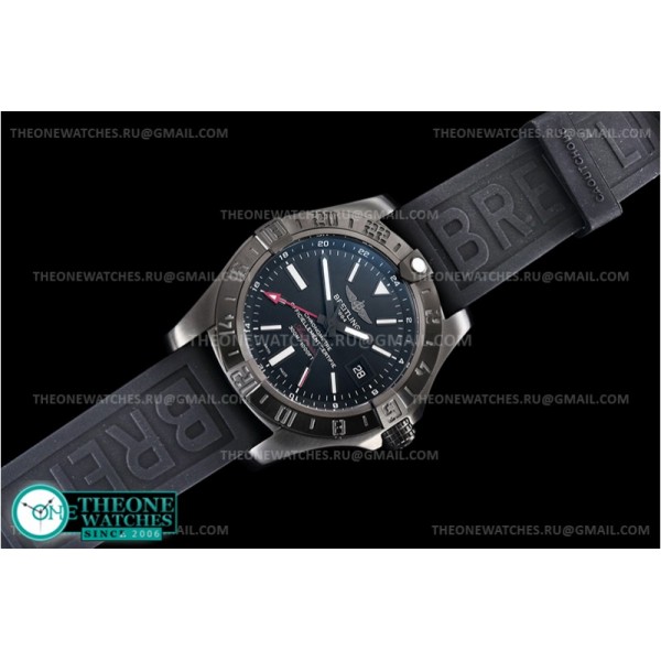 Breitling - Avenger II GMT BlackSteel DLC/TI/NY Black GF V2 A2836