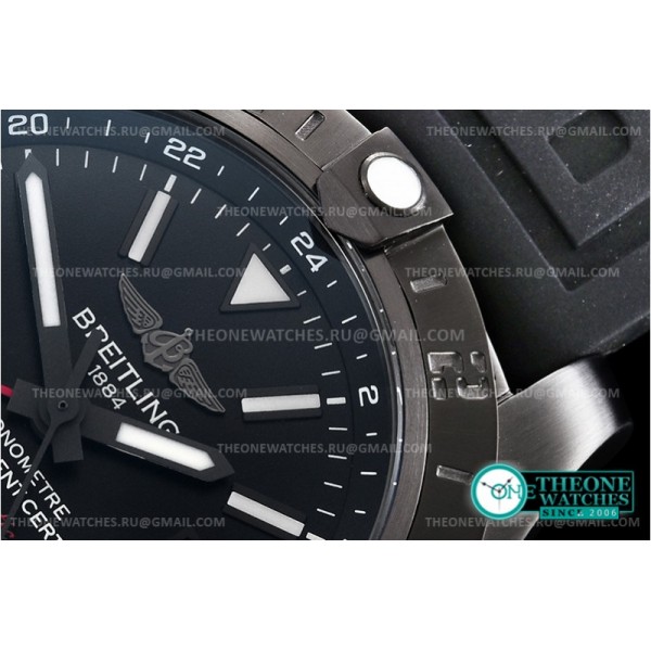 Breitling - Avenger II GMT BlackSteel DLC/TI/NY Black GF V2 A2836