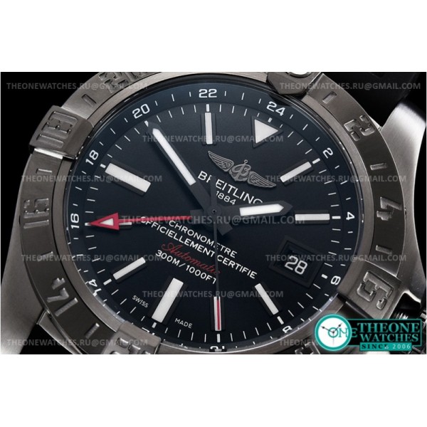 Breitling - Avenger II GMT BlackSteel DLC/TI/NY Black GF V2 A2836