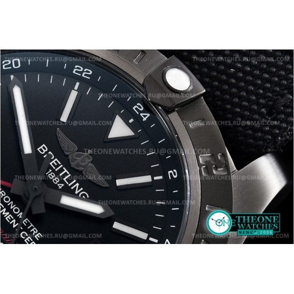 Breitling - Avenger II GMT BlackSteel DLC/TI/RU Black GF V2 A2836