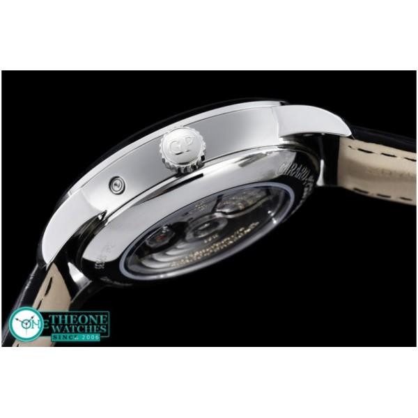 GIRARD-PERREGAUX - 1966 Date-Moonphase SS/LE White M-9015