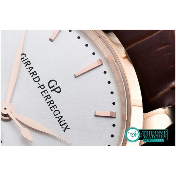 GIRARD-PERREGAUX -1966 Date-Moonphase RG/LE White M-9015