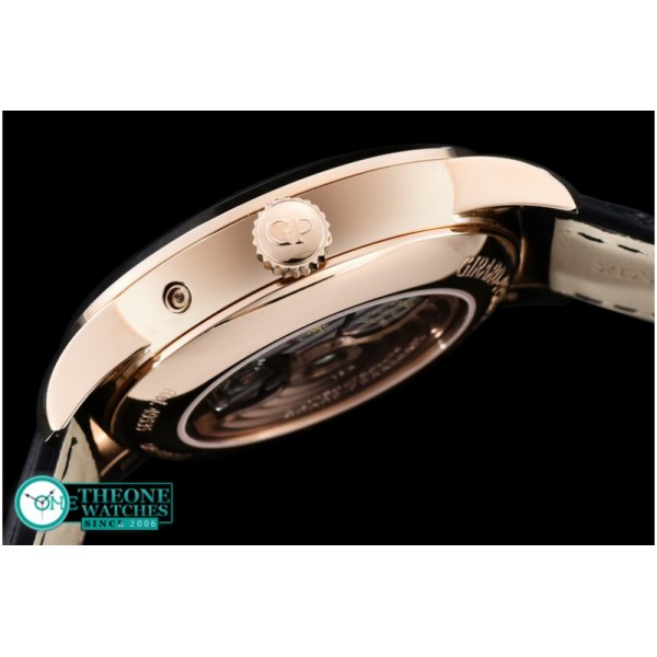 GIRARD-PERREGAUX -1966 Date-Moonphase RG/LE Black M-9015