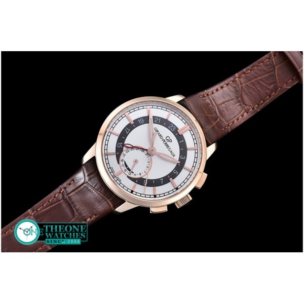 GIRARD-PERREGAUX - 1966 Dual Time RG/LE White Asia 23J Mod