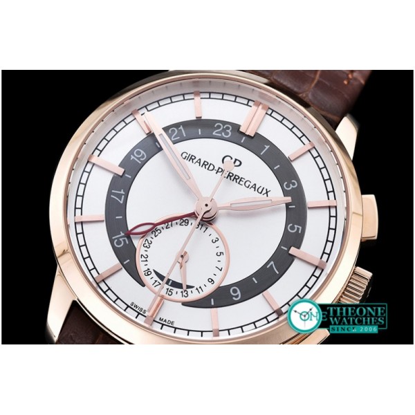 GIRARD-PERREGAUX - 1966 Dual Time RG/LE White Asia 23J Mod