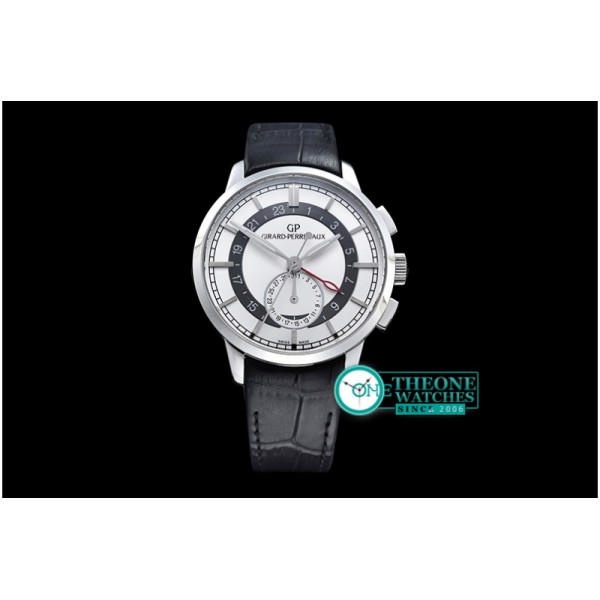 GIRARD-PERREGAUX - 1966 Dual Time SS/LE White Asia 23J Mod