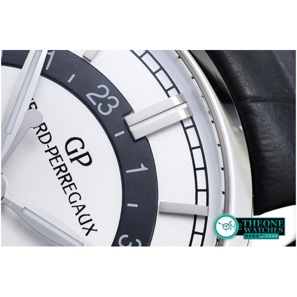 GIRARD-PERREGAUX - 1966 Dual Time SS/LE White Asia 23J Mod