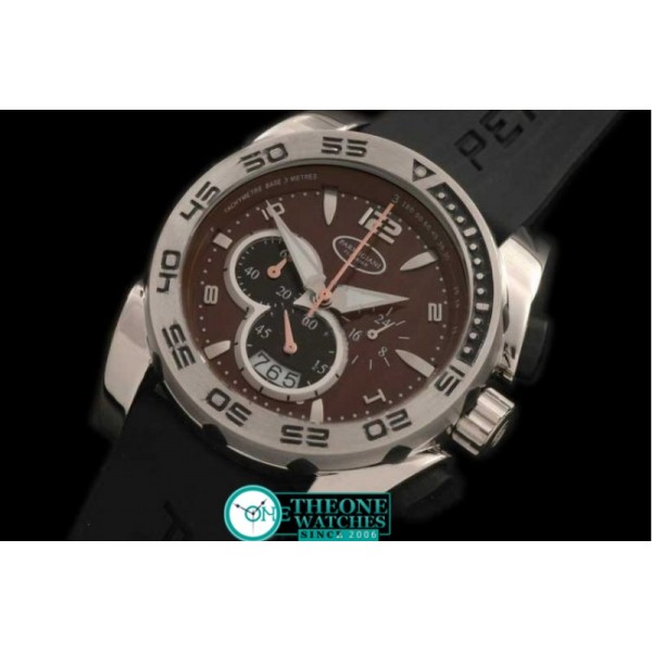 PARMIGIANI FLEURIER - Pershing Chronograph SS/RU Brown Jap Quartz