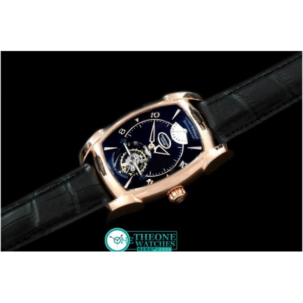 PARMIGIANI FLEURIER - Forma XL Hebdomadarie Tourbillon RG/LE Blk Tourbillon