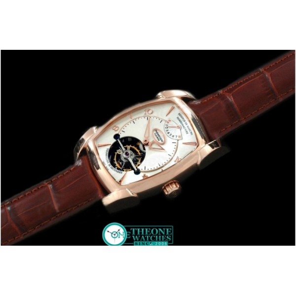 PARMIGIANI FLEURIER - Forma XL Hebdomadarie Tourbillon RG/LE Wht Tourbillon