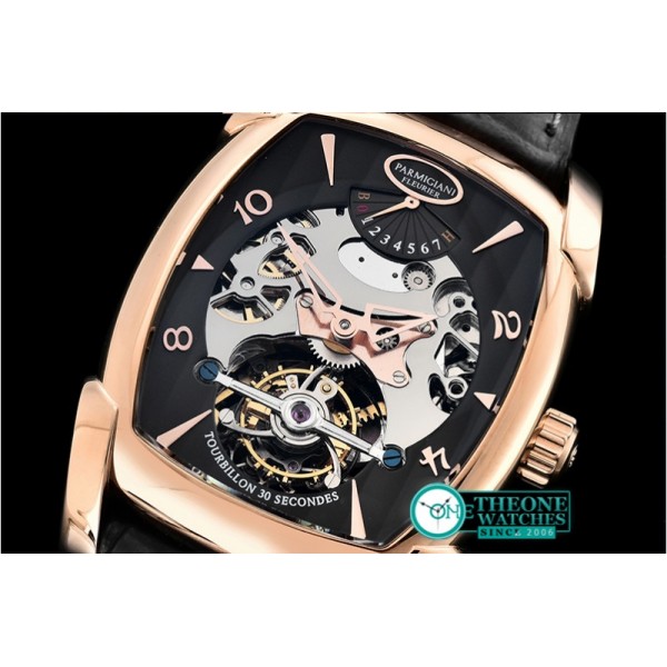 Parmigiani Fleurier - Kalpa Hebdomadaire Tourbillon RG/LE Blk Asia HW Tourbillon