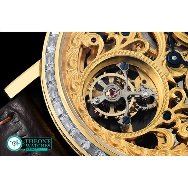 Piaget - Altiplano Skeleton Tourb Diams YG/LE Engr Tourbillon