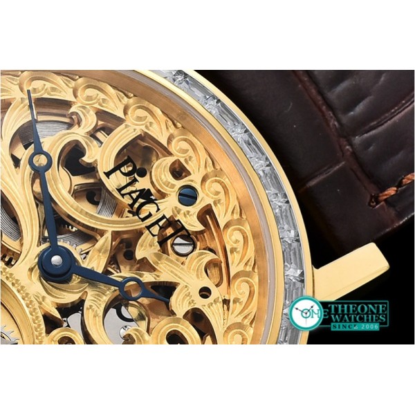 Piaget - Altiplano Skeleton Tourb Diams YG/LE Engr Tourbillon