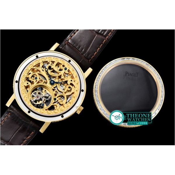 Piaget - Altiplano Skeleton Tourb Diams YG/LE Engr Tourbillon