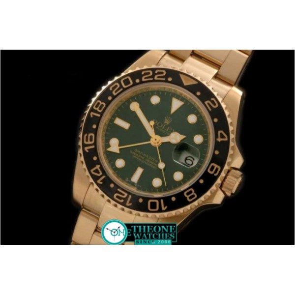 Rolex - FG Anni GMT SS Green Asia Eta 2836 GMT Hand Ind Adj