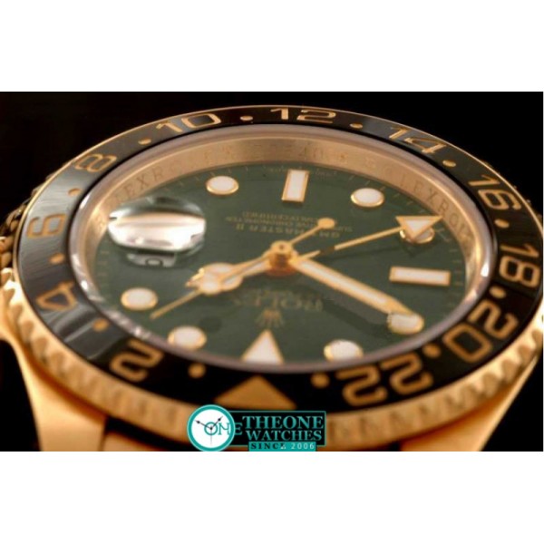 Rolex - FG Anni GMT SS Green Asia Eta 2836 GMT Hand Ind Adj