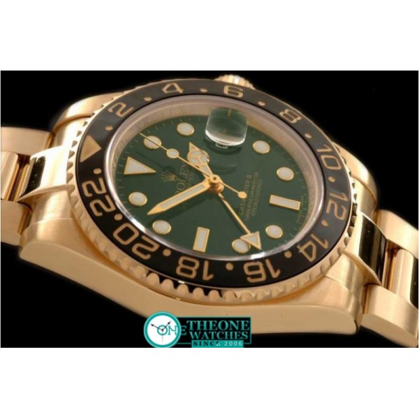 Rolex - FG Anni GMT SS Green Asia Eta 2836 GMT Hand Ind Adj