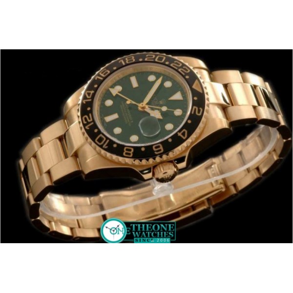 Rolex - FG Anni GMT SS Green Asia Eta 2836 GMT Hand Ind Adj