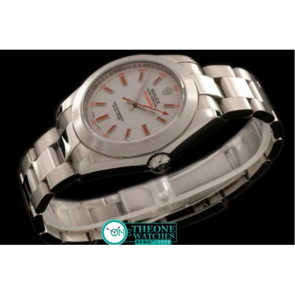 Rolex - 2007 Milguass SS White 40mm Correct Size- Swiss ETA