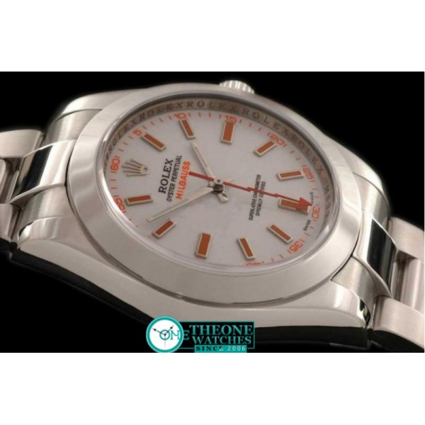 Rolex - 2007 Milguass SS White 40mm Correct Size- Swiss ETA