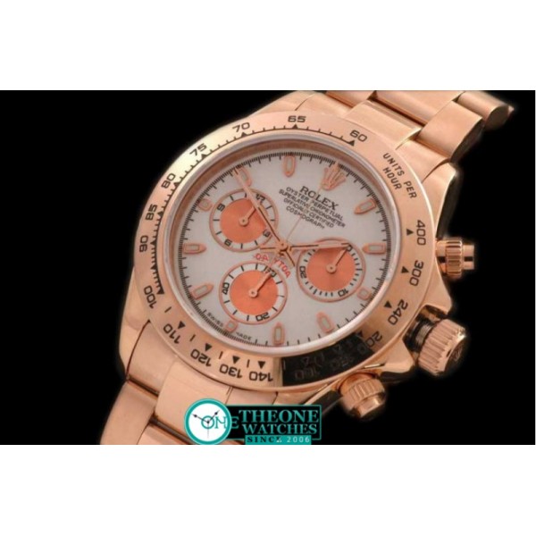 Rolex - 2008 RG/RG White Stick A-7750 Sec@6