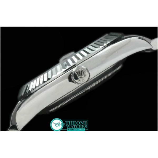 Rolex - SS Oyster Fluted White Blue Num Asian Eta 2836-2 25J