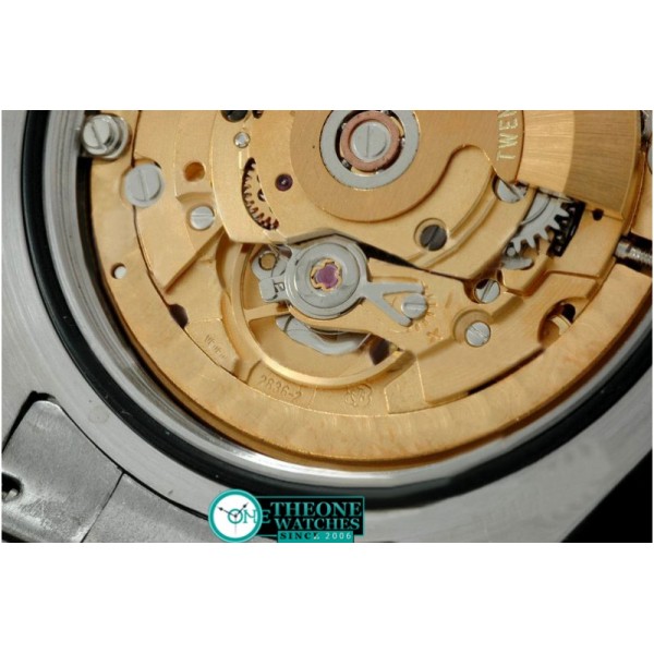 Rolex - SS Oyster Fluted Black Num Asian Eta 2836-2 25J