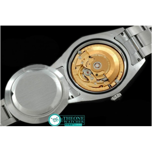 Rolex - SS Oyster Fluted Black Diamond Asian Eta 2836-2 25J