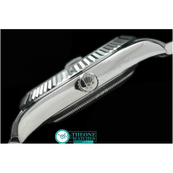 Rolex - SS Oyster Fluted Black Diamond Asian Eta 2836-2 25J