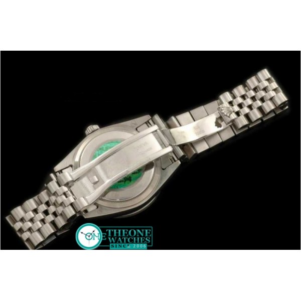 ROLEX - SS MOP Black Diam Sq Cut Bez Jubliee Swiss Eta 2836-2