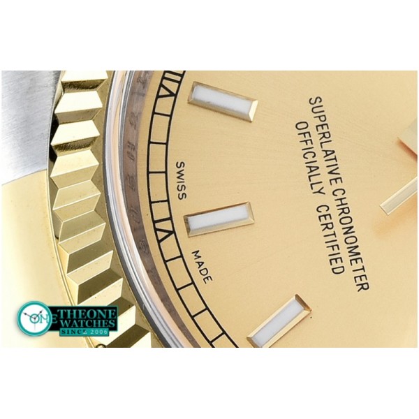 Rolex - DateJust Midsize 31mm YG/SS Gold Sticks BP Asia 2836