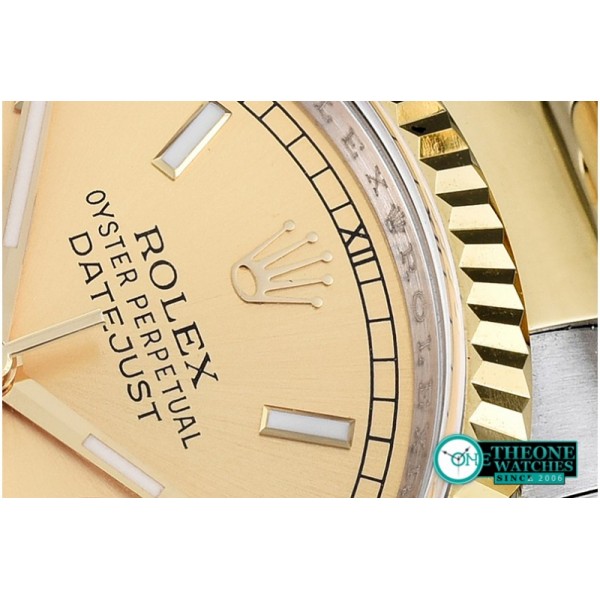 Rolex - DateJust Midsize 31mm YG/SS Gold Sticks BP Asia 2836