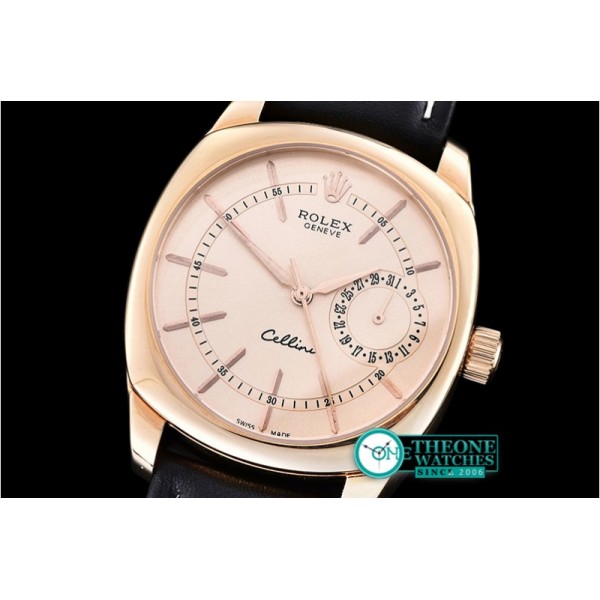 Rolex - Cellini Date RG/LE Rose Gold Sticks Asia 2824