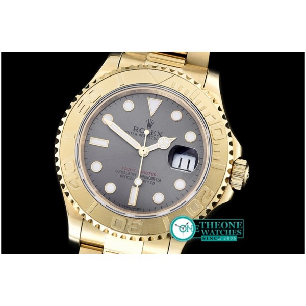 Rolex - YachtMaster Mens YG/YG Grey BP Asia 2836 Mod3135