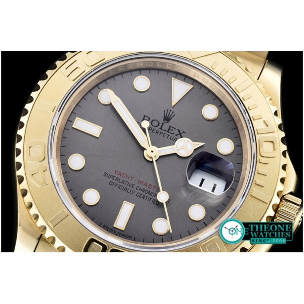 Rolex - YachtMaster Mens YG/YG Grey BP Asia 2836 Mod3135