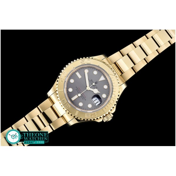 Rolex - YachtMaster Mens YG/YG Grey BP Asia 2836 Mod3135