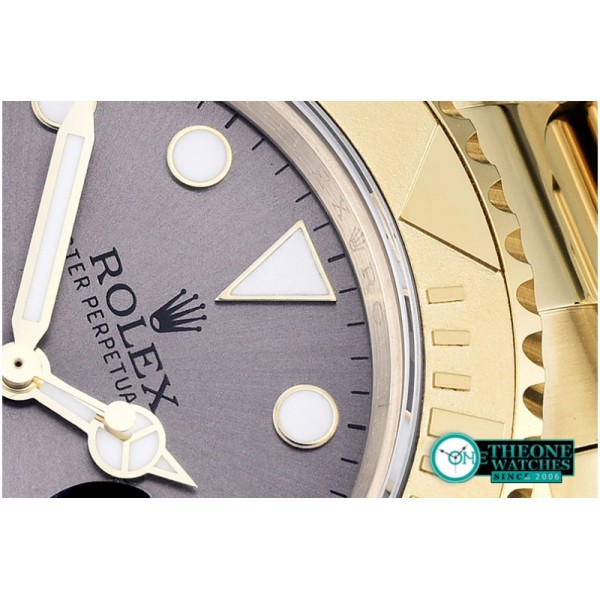 Rolex - YachtMaster Mens YG/YG Grey BP Asia 2836 Mod3135