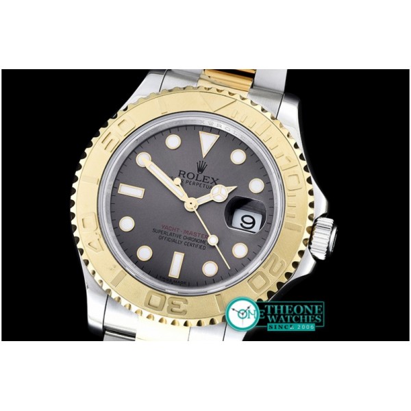 Rolex - YachtMaster Mens YG/SS Grey BP Asia 2836 Mod3135
