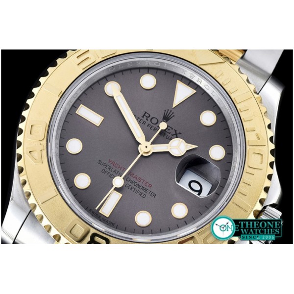 Rolex - YachtMaster Mens YG/SS Grey BP Asia 2836 Mod3135