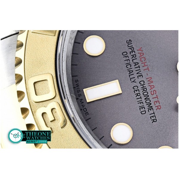 Rolex - YachtMaster Mens YG/SS Grey BP Asia 2836 Mod3135