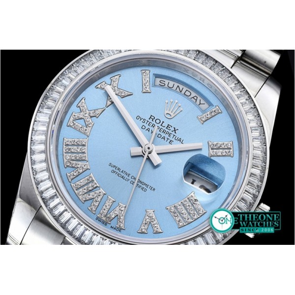 Rolex - DayDate 41mm SS/SS Pres Blue Roman Asia 3255