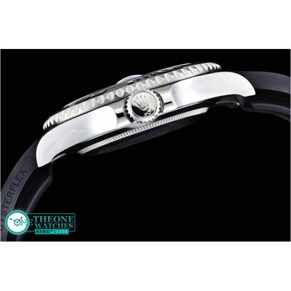 Rolex - YachtMaster 116655 SS/RU Cer Bez Black JF A2836