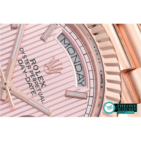 Rolex - DayDate 40mm RG/RG 18K Wrp R. Gold Stks BP Swiss 2836