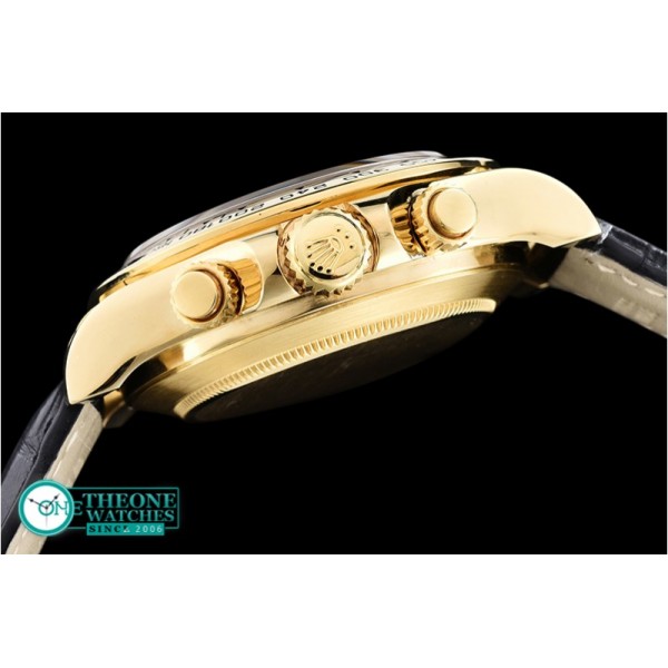 Rolex - Daytona 18K YG Wrp YG/LE Blk Stk BP A7750 Mod4130
