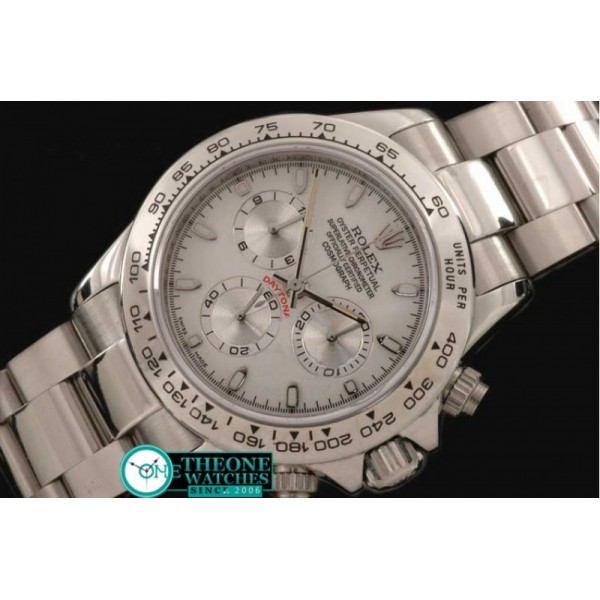 Rolex - 2008 Design SS/SS White Stick A-7750 Sec @ 6