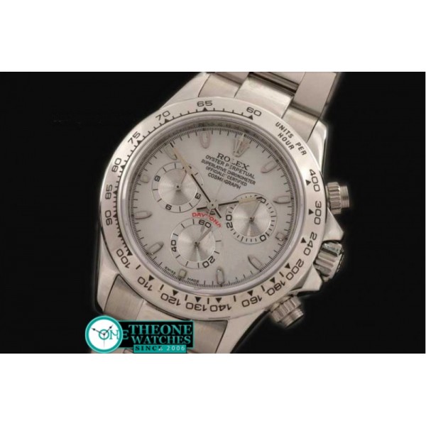 Rolex - 2008 Design SS/SS White Stick A-7750 Sec @ 6