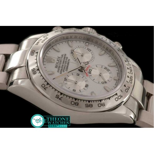 Rolex - 2008 Design SS/SS White Stick A-7750 Sec @ 6